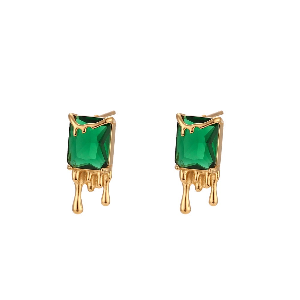 THREE PAIRS $55💎*Everyday Stud*18K Gold Zircon Stud Earrings*Dainty Earrings - Picture 3 of 5